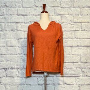 Anthropologie Moth Burnt Orange Knit Hoodie